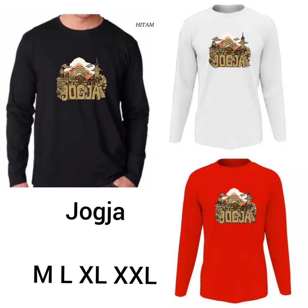 SHOP JOJOKIDS// SHOP_KAOSMURAHJKT Kaos Atasan Cewek LENGAN PANJANG JOGJA BATIK/ DEWASA UK M L XL XXL