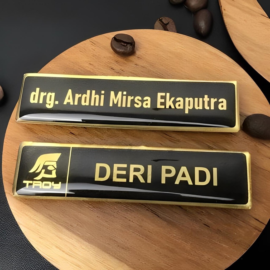 

Name Tag Nama Dada Magnet Peniti Kuningan & Akrilik Resin - Satpam ,Guru, Dokter Perawat Bidan Apoteker Karyawan