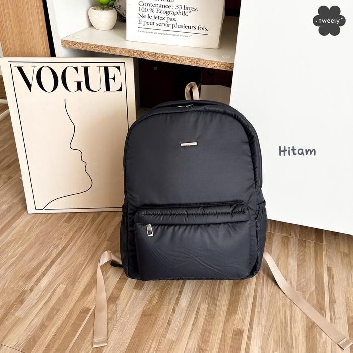 "R.V.Shop" - TERBARU Tweelyforbag Tas Wanita Jessy Ransel/Backpack cewek - Black