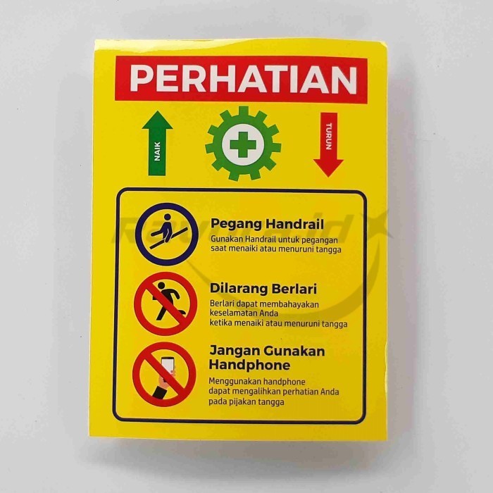 

Stiker Petunjuk Keselamatan Naik/Turun Tangga