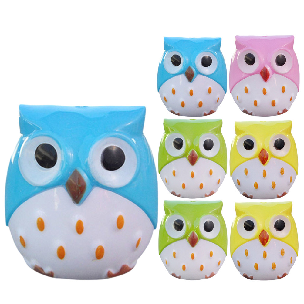 

8 Pcs Owl Sharpener Pencils Handheld Sharpeners Mini Office Supply