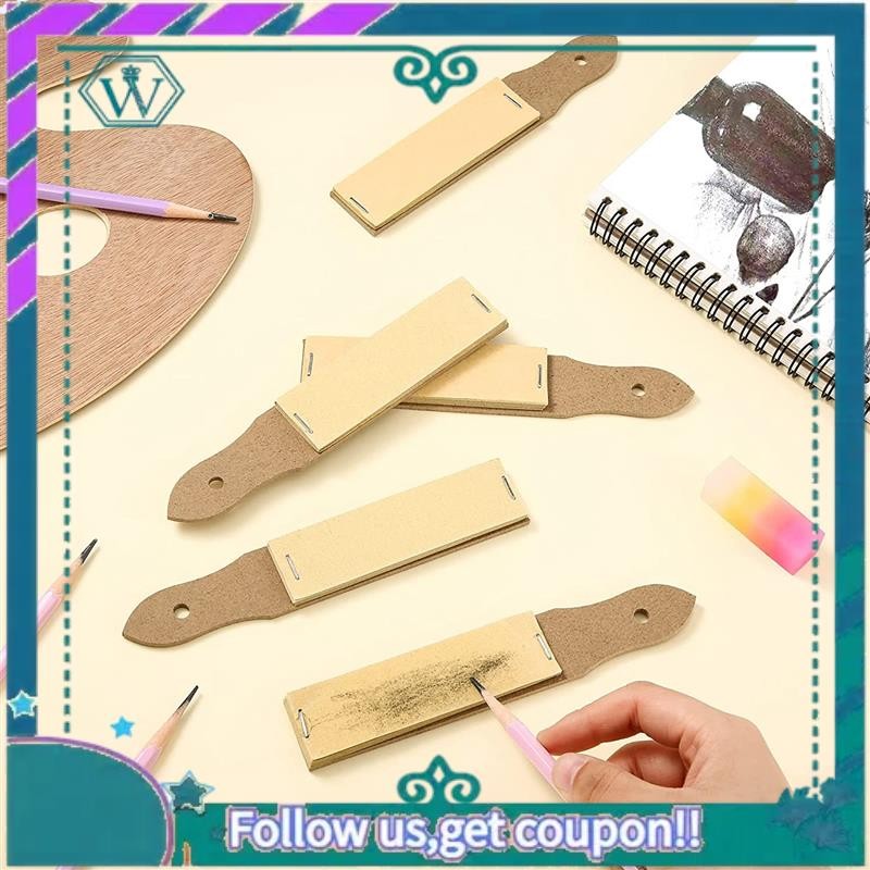 

A75Q-Sandpaper Sharpener Sketch Sandpaper Pencil Sharpeners For Artists Charcoal Pencil Pointer (20PCS)