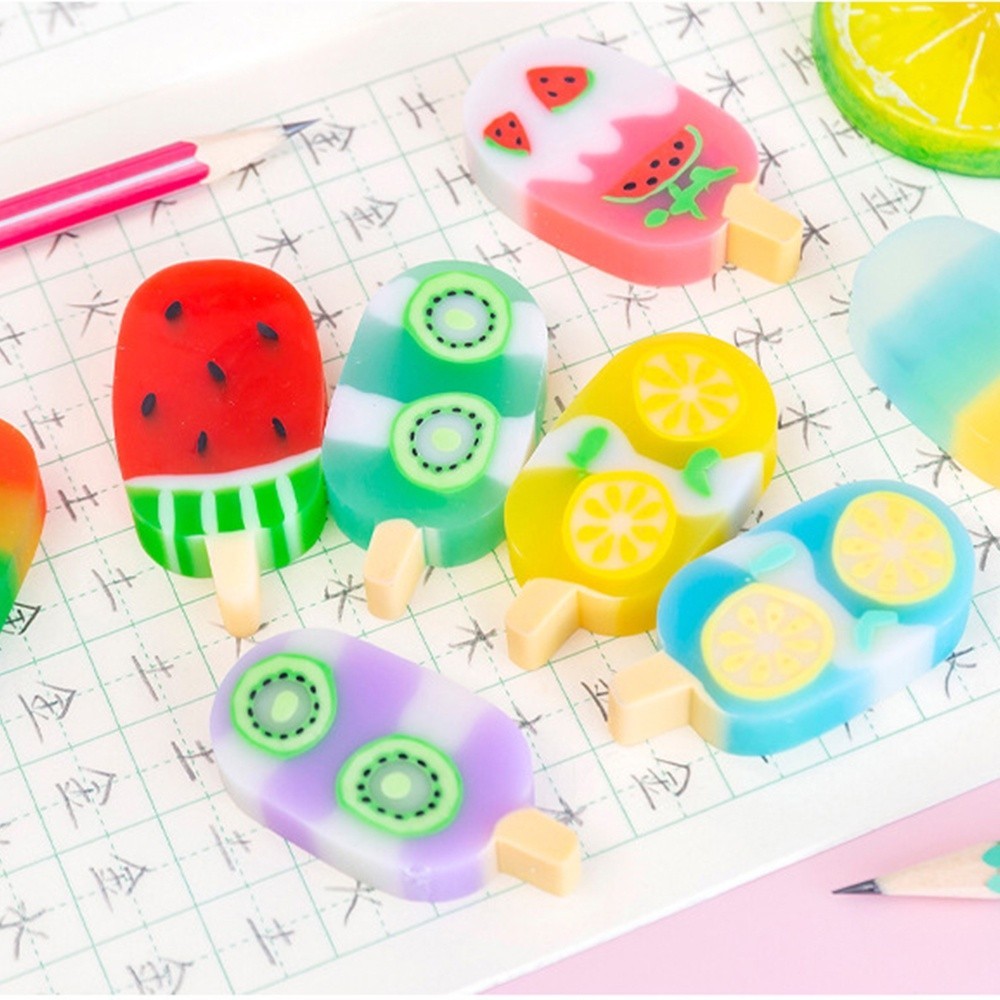 

Penghapus Pensil Karakter Es Krim Ice Cream Erazer Set 4pcs 846