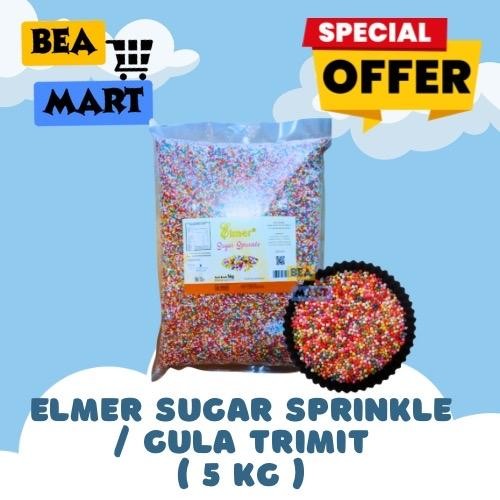 

Elmer Sugar Sprinkle 5kg | Spikel / Gula Trimit Warna Warni Hiasan Kue / Topping Bola Coklat 5 kg
