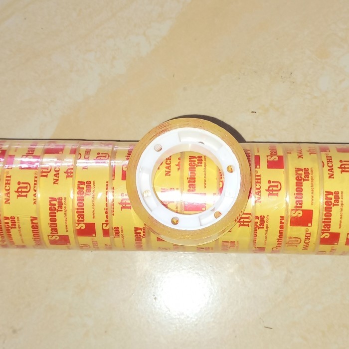 

isolasi bening kecil 1/2inch 10m solasi masking tape lakban nachi Fajar elektro 2