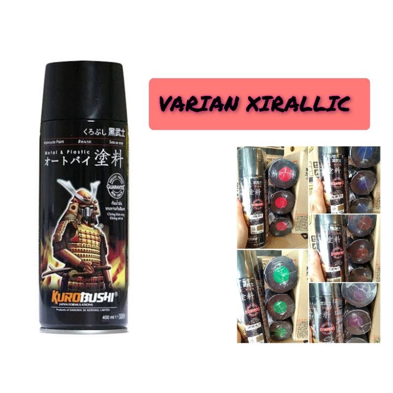 pilok pilox cat semprot samurai varian xirallic x944 x-red xirallic green x922 xirallic brown x911 x