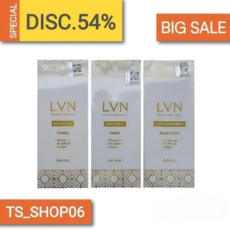 lvn body serum goldea | vanilla | roman wish original 100%