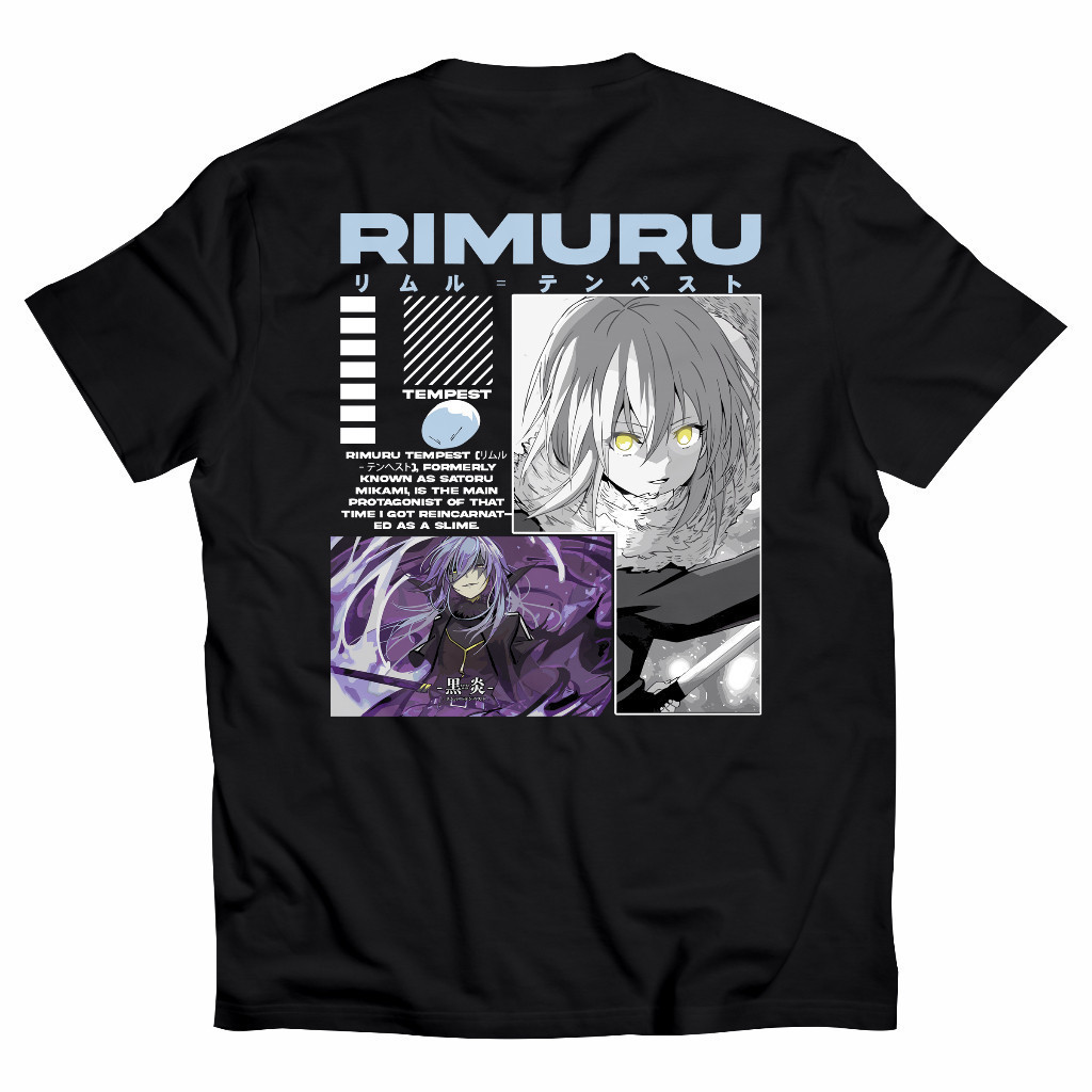 RIMURU RIMURU TEMPEST 02RT- T-Shirt Anime - Kaos Anime - Cotton Combed Unisex Streetwear Kaos Oversi