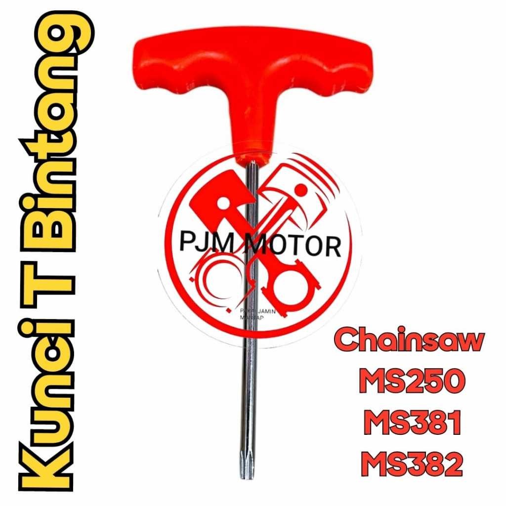 

KUNCI T BINTANG mesin chainsaw senso sinso sthil stihl MS250 MS381 MS382 amplas