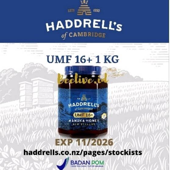 

Madu Haddrells Manuka Honey UMF 16+ MGO 573+ 1Kg