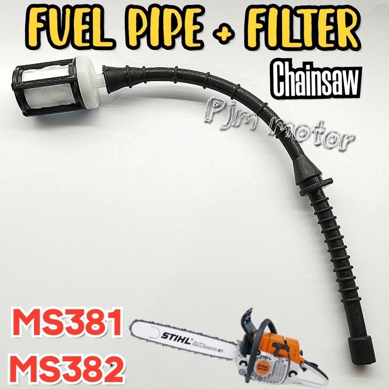 

Ms381 Fuel pipe Plus Filter Selang bensin komplit Saringan mesin chainsaw senso sinso stihl sthil Ms382 amplas