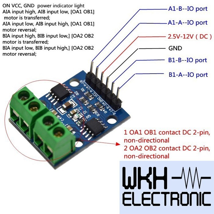 (BACA DESKRIPSI) L9110S Hbridge Stepper Motor Dual DC motor Driver Module for Arduino
