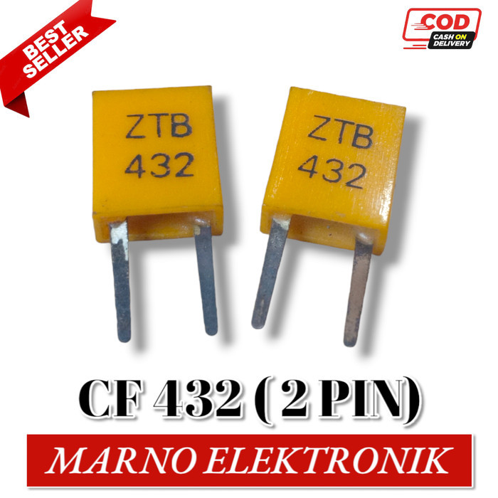 SGA05 CERAMIC CRYSTAL FILTER CF432 CF 432 2 PIN 2 KAKI KERAMIK KRISTAL