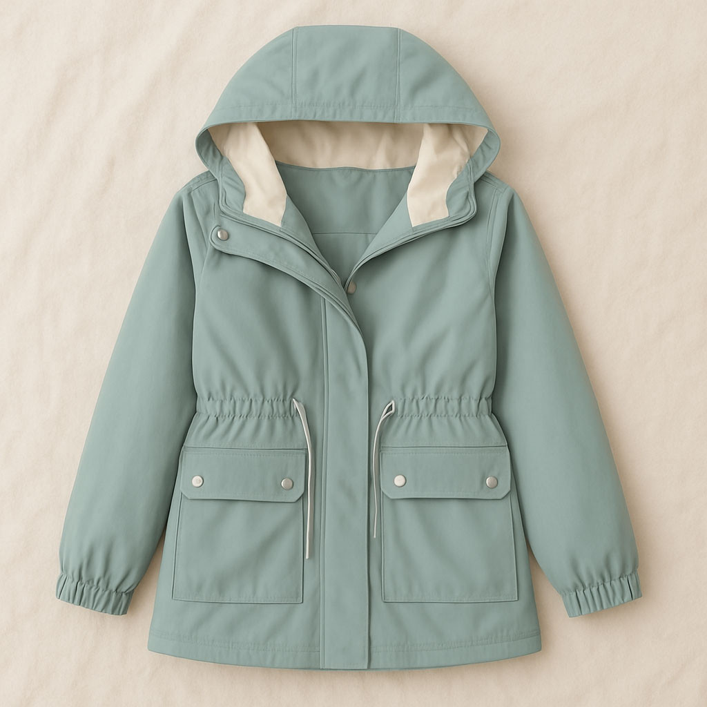 Vallina Jaket Wanita Berkualitas Emely Parka Hoodie Baby Canvas Premium Outerwear Remaja Wanita Kore