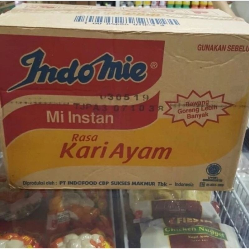 

Indomie Kari Ayam per dus isi 40 bungkus