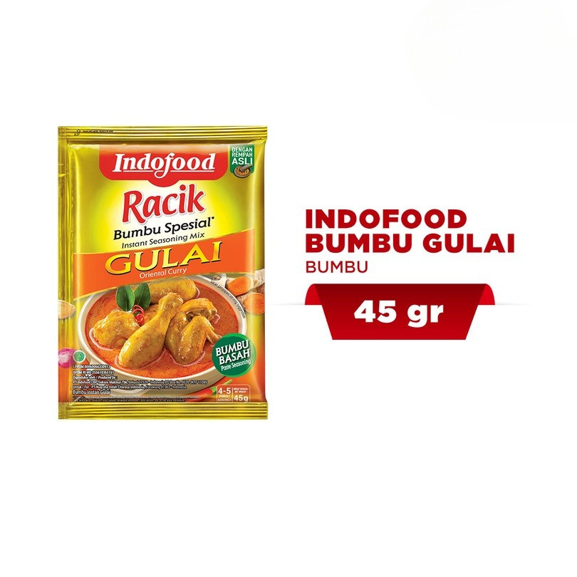 

Indofood Bumbu Racik Gulai Spesial Masak Instant 45 gr