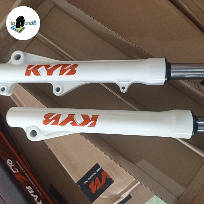 SHOCK SOK DEPAN KYB HONDA BEAT Fi, VARIO 125, 150 ORIGINAL - Putih