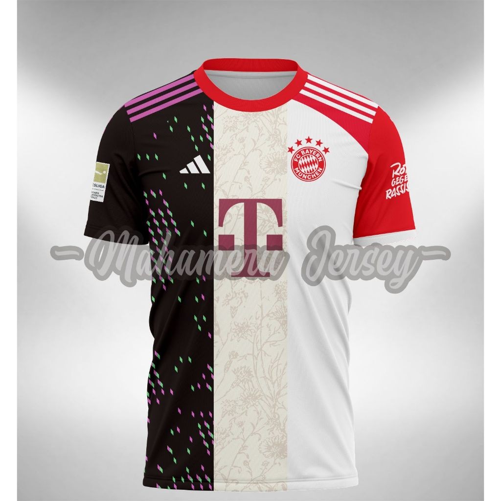 Mega Jersey  Jersey Bayern Munchen Home Away 3rd 2023 2024 Mashup Kombinasi Printing fantasy
