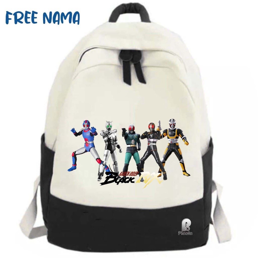 TAS RANSEL BACKPACK ANAK SEKOLAH MOTIF KAMEN RIDER BLACK RX