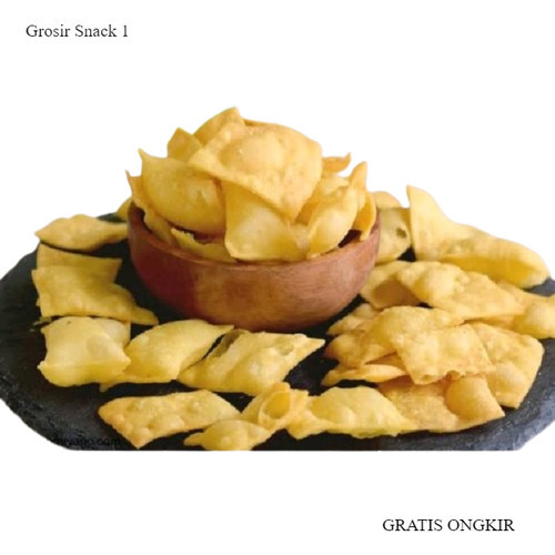 

PROMO TERMURAH KERIPIK BAWANG / KERIPIK PANGSIT/ KERIPIK BAWANG 1kg