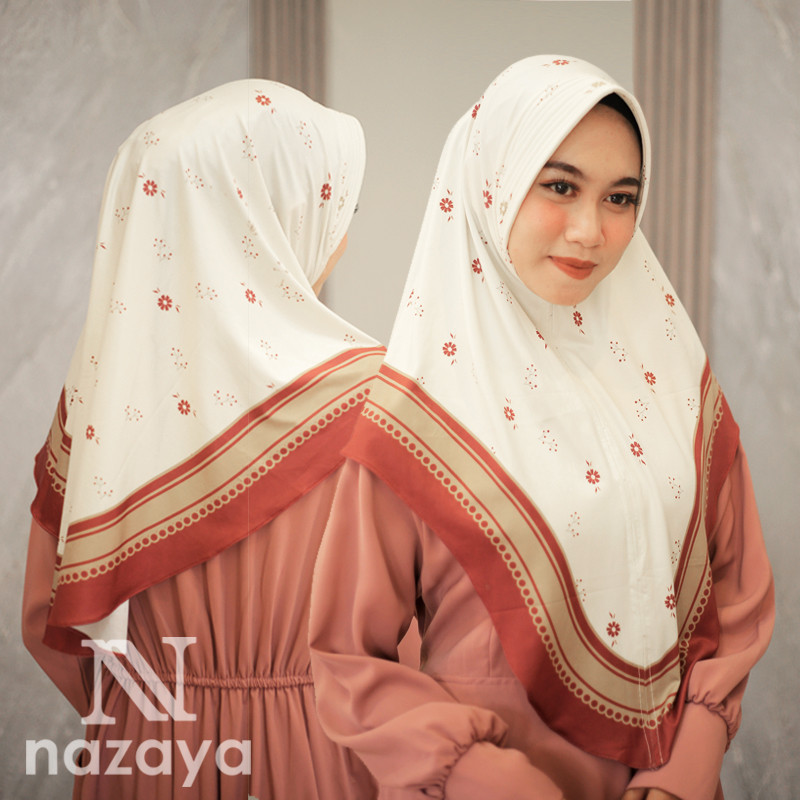 Kerudung Instan daily Hijab Bergo Motif Mewah jilbab Terbaru