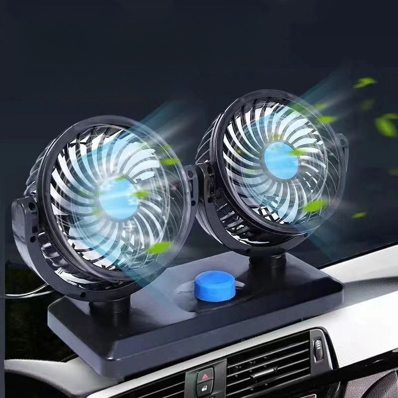 Kipas Angin Mobil/Kipas Mobil 12/24 Volt Double Fan / Kipas Angin Mobil / Car Fan/Kipas Angin Mobil 