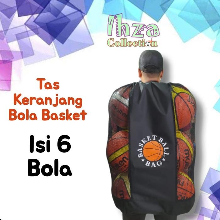 Terlaris Basket Ball Bag | Tas Keranjang Bola Basket - isi 6 bola
