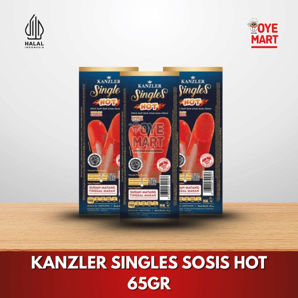 

KANZLER SINGLES HOT 65GR SOSIS SAPI DAN AYAM PEDAS