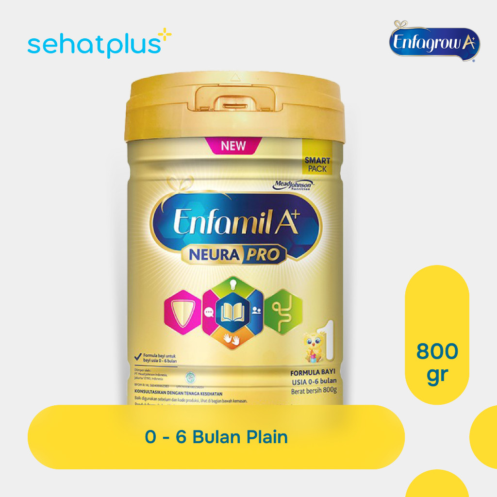 

Enfamil A+ 1 Susu Formula Bayi 0 - 6 Bulan Plain 800 gr