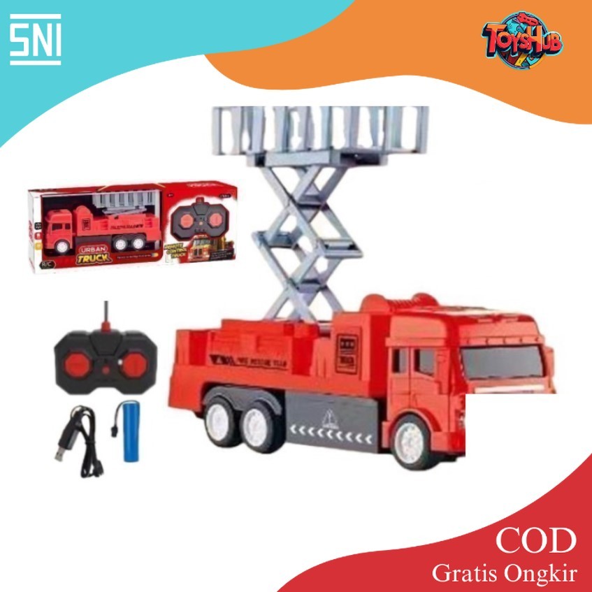 ToysHub Mainan Anak RC URBAN TRUCK FIRE RESCUE 833-49 Mainan Truck RC Mobil Pemadam Remote Control M