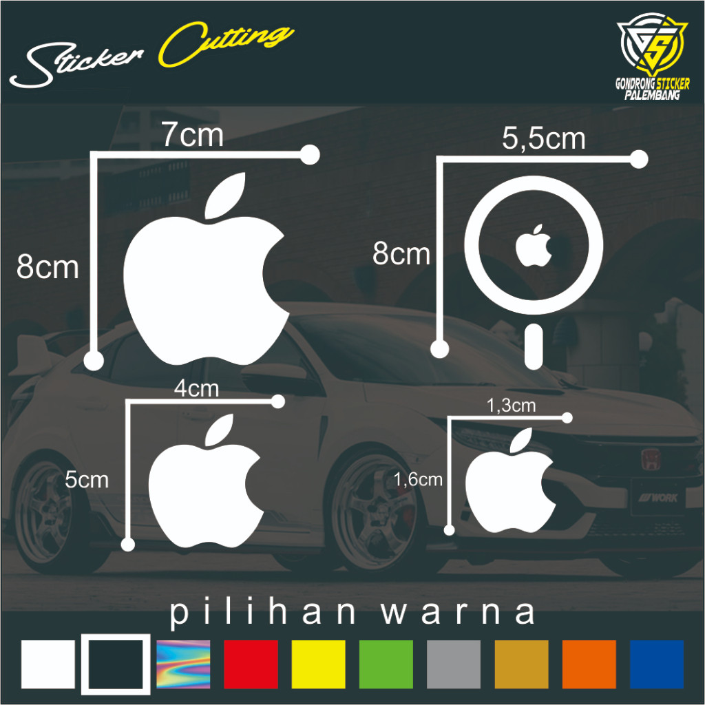 

Sticker Cutting Logo Apple Iphone - Tahan Lama & Premium