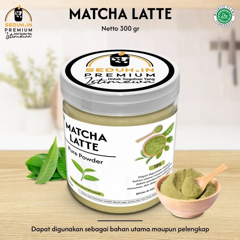 

Matcha Jepang Latte 300 GR /BUBUK MINUMAN PREMIUM PURE TANPA GULA