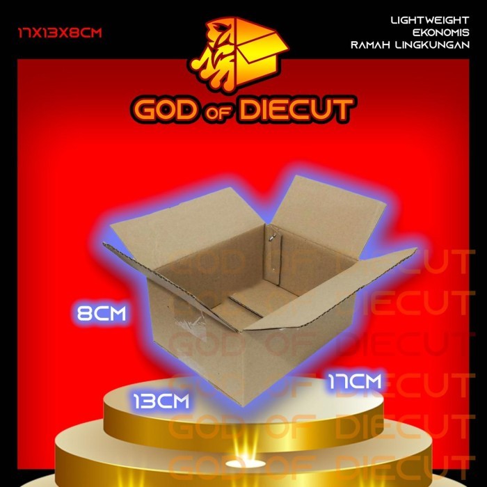 

17x13x8 cm kardus box kotak karton packing barang polos baru