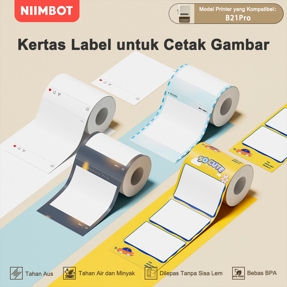 

NIIMBOT B21Pro Stiker Foto Hitam-Putih, Stiker Gambar & Foto, Stiker Foto untuk Catatan Perjalanan