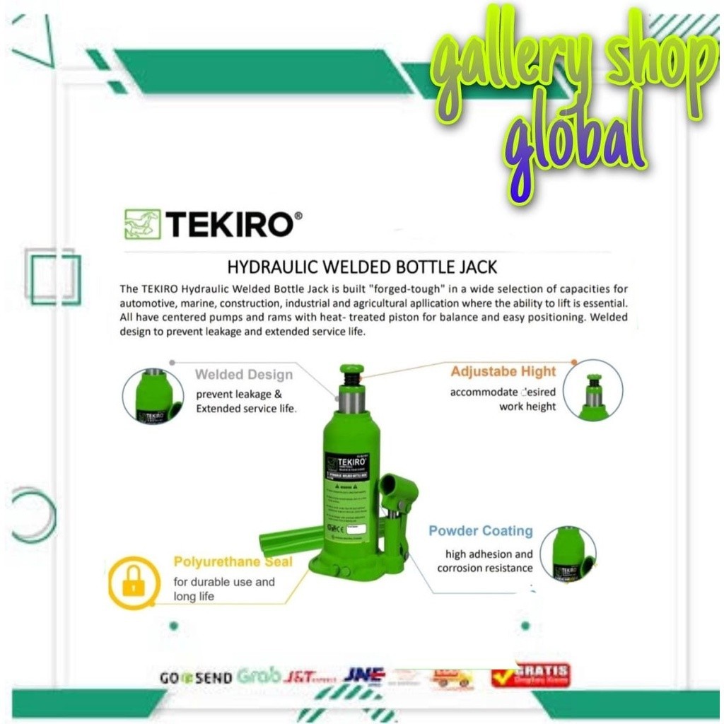 TEKIRO - DONGKRAK BOTOL 20 TON - DONGKRAK MOBIL HYDRAULIC - ORIGINAL
