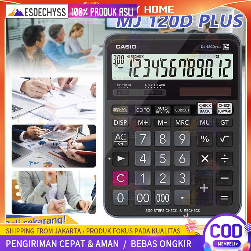 

Kalkulator Casio M J 120D PLUS CHECK CORRECT Kalkulator Meja Check Correct 100% asli