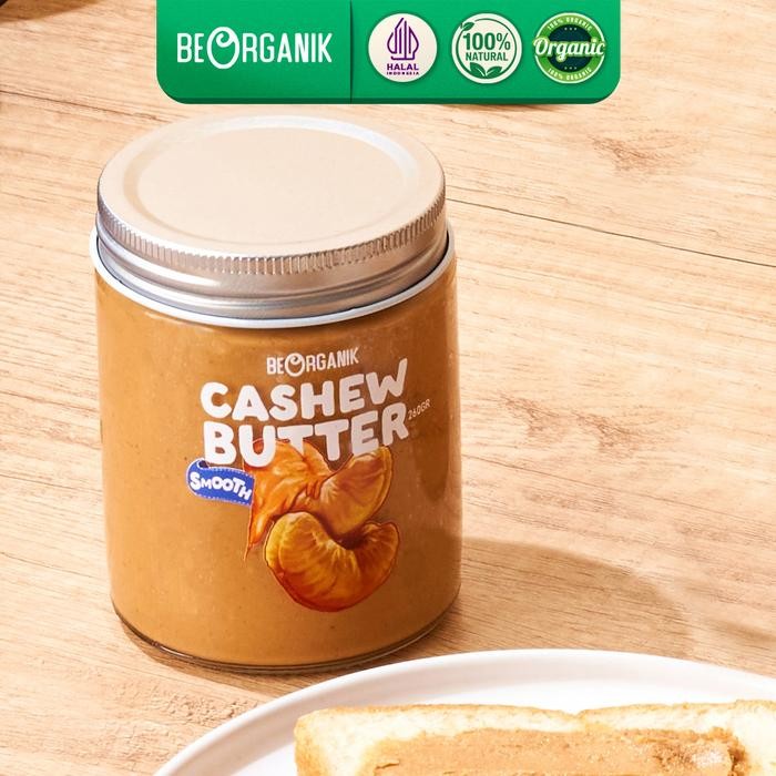 

PROMO!Beorganik Roasted Cashew Butter / Selai Kacang Mede 260Gr - ORIGINAL SMOOTHREADY