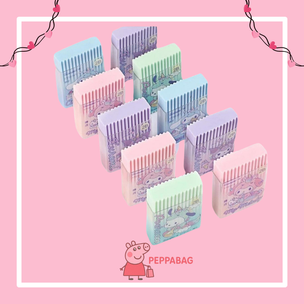 

Penghapus Karakter SANRIO Kuromi Melody Cinnamonroll Pocacho Per 1 Pcs - ES0442