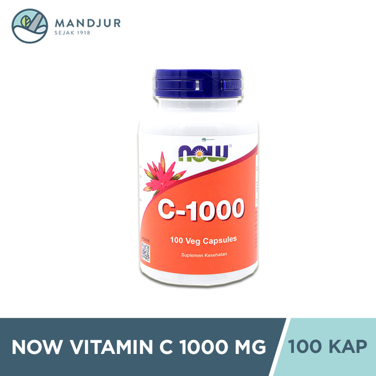 

NOW Vitamin C 1000 Mg 100 Kapsul - Suplemen Daya Tahan Tubuh