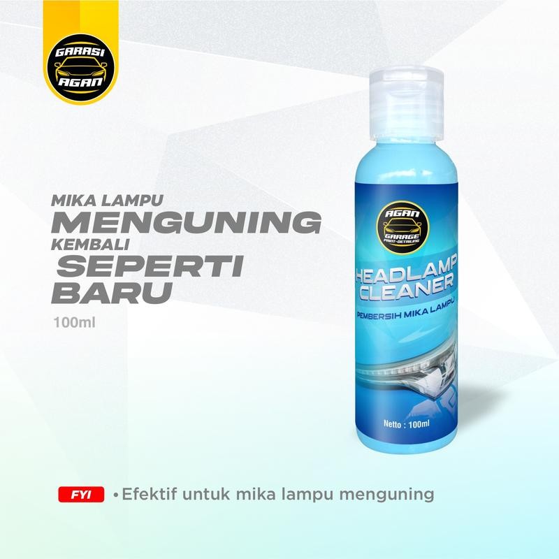 

HEADLAMP CLEANER Pembersih Mika Lampu Mobil Motor Pengkilap Kaca Lampu Headlamp Polish GARASI AGAN Kendaraan Microfiber Car
