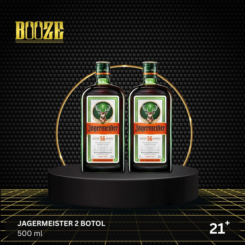 

Jagermeister 2 Botol 35% 500ml - Booze Surabaya