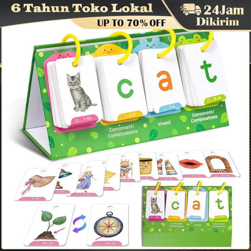 Kartu Pintar Edukatif Anak / Flashcard Belajar Calistung / Kartu Bahasa Inggris untuk Balita / Maina