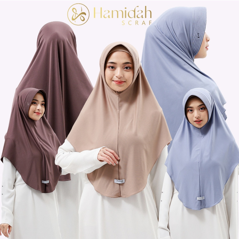 Hamidah - Hijab Adeeva Bergo size M Hamidah/Bergo Hamidah Pad Panjang