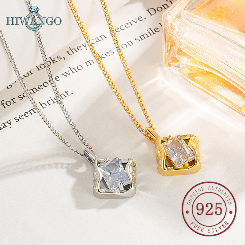 HIWANGO Perak 5A Zircon Kalung Gadis Emas