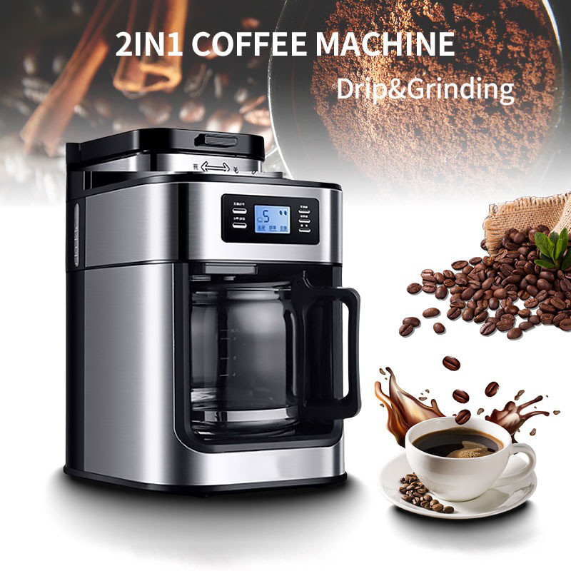 3ESTE Mesin Kopi Coffee Maker Bean Grinder 1L