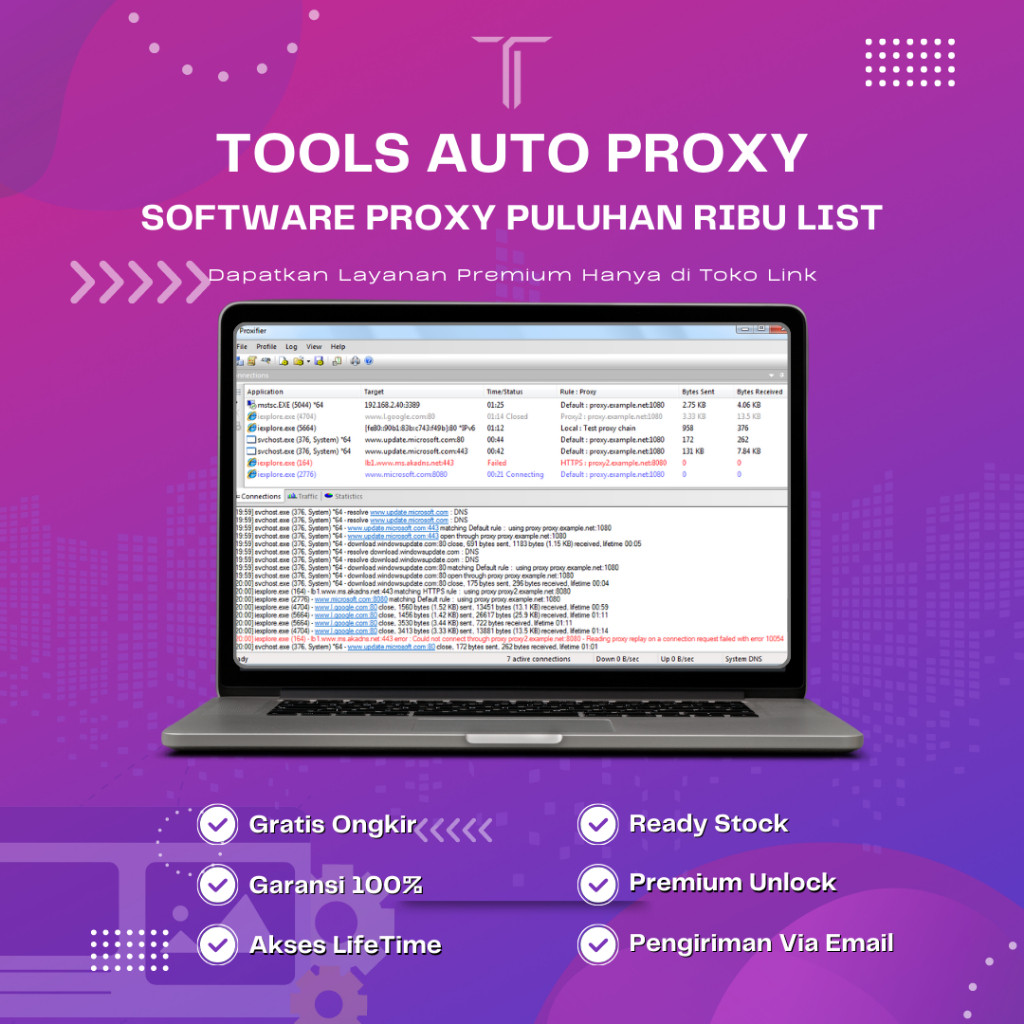 TOOLS AUTO PROXY DOWNLOADER - Proxy Puluhan Ribu Termurah