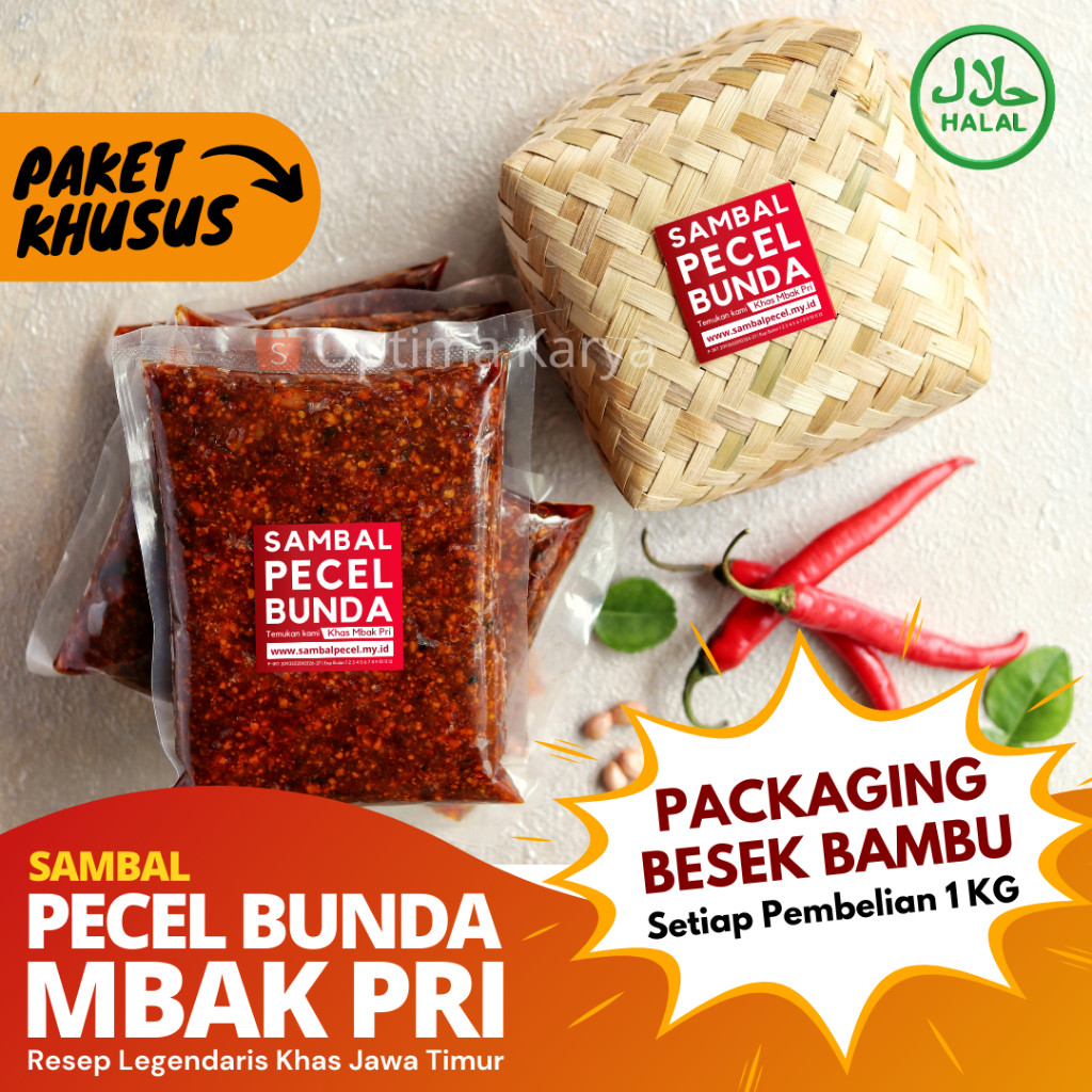 

__(( Sambel Pecel Bunda Khas Mbak Pri / Sambel Pecel Madiun / Sambel Pecel Kacang Sangrai ___(((