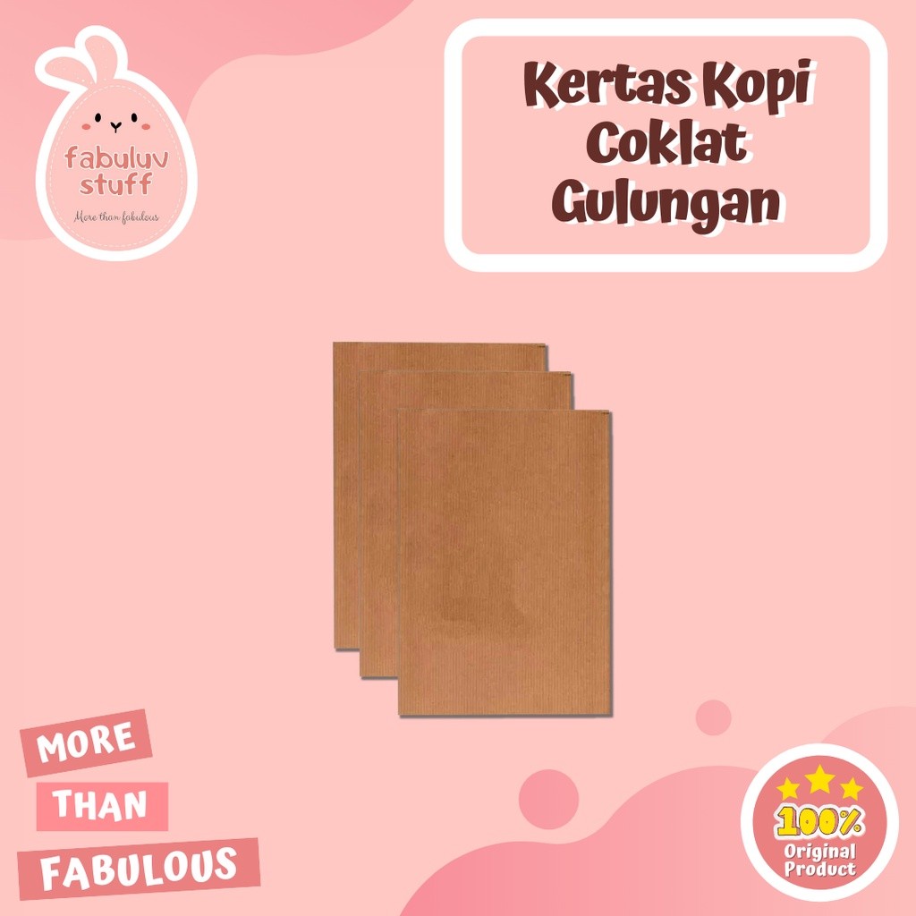 

ATK ~ Kertas Kopi Gulungan Coklat Isi 10 Pcs