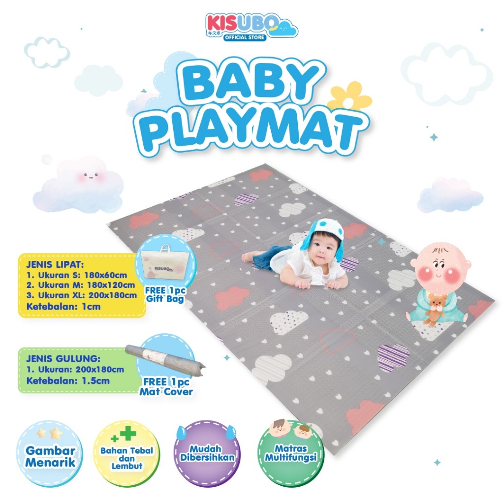 SV98UJ KISUBO XPE Foldable Playmat Tikar Bayi