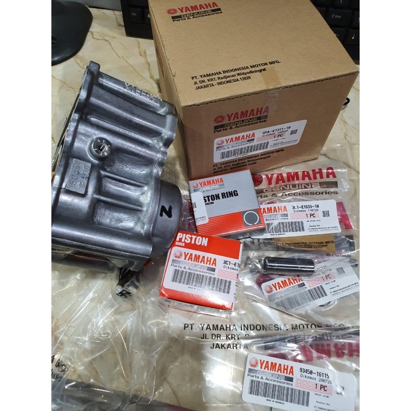 BLOK SEHER BORING PISTON KIT VIXION OLD NVL NVA ASLI ORI YAMAHA 1PA-WB016